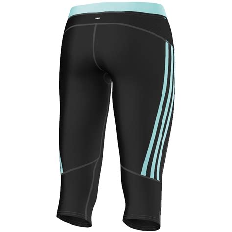 adidas performance 3 4-laufhose schwarz lila